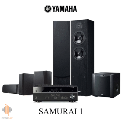 سینمای خانگی یاماها سامورایی 1 شامل:NS-F51+NS-P51+NS-SW300+RX-V385